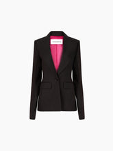 Cargar imagen en el visor de la galería, WOOL GABARDINE BLAZER IN BLACK - Nina Ricci
