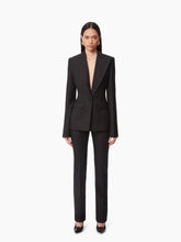 Charger l&#39;image dans la galerie, WOOL GABARDINE BLAZER IN BLACK - Nina Ricci
