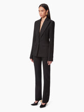 Charger l&#39;image dans la galerie, WOOL GABARDINE BLAZER IN BLACK - Nina Ricci
