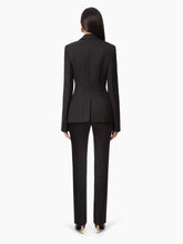 Charger l&#39;image dans la galerie, WOOL GABARDINE BLAZER IN BLACK - Nina Ricci
