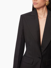 Cargar imagen en el visor de la galería, WOOL GABARDINE BLAZER IN BLACK - Nina Ricci
