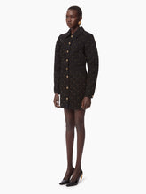 Charger l&#39;image dans la galerie, QUILTED DENIM SKIRT IN BLACK - Nina Ricci
