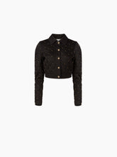 Cargar imagen en el visor de la galería, QUILTED DENIM JACKET IN BLACK - Nina Ricci
