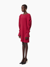 Cargar imagen en el visor de la galería, MINI DRESS WITH RUCHED SLEEVES IN PINK - Nina Ricci
