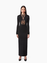 Charger l&#39;image dans la galerie, LONG DRESS WITH LACE INSERTS
