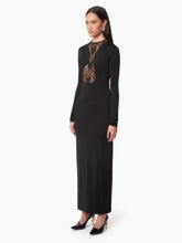 Load image into Gallery viewer, LONG DRESS WITH LACE INSERTS
