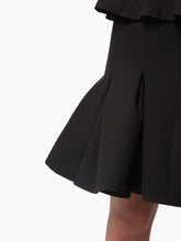 Charger l&#39;image dans la galerie, WOOL PEPLUM MIDI SKIRT IN BLACK - Nina Ricci
