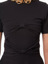 Charger l&#39;image dans la galerie, PEPLUM T-SHIRT WITH BOW DETAIL - Nina Ricci
