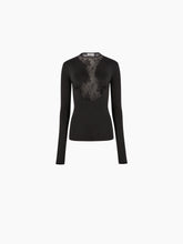 Load image into Gallery viewer, TOP WITH LACE INSERTS - NINA RICCI
