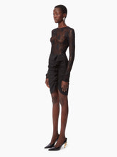 Cargar imagen en el visor de la galería, LACE BACKLESS TOP IN BLACK - Nina Ricci
