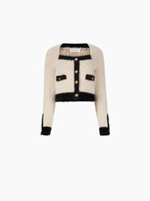 Charger l&#39;image dans la galerie, SQUARE NECKLINE CARDIGAN IN TWEED - NINA RICCI
