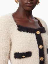 Cargar imagen en el visor de la galería, SQUARE NECKLINE CARDIGAN IN TWEED - NINA RICCI
