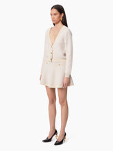 Charger l&#39;image dans la galerie, MOHAIR V-NECK CARDIGAN IN BEIGE - Nina Ricci
