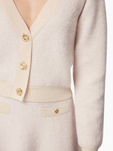 Cargar imagen en el visor de la galería, MOHAIR V-NECK CARDIGAN IN BEIGE - Nina Ricci
