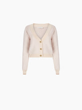 Charger l&#39;image dans la galerie, MOHAIR V-NECK CARDIGAN IN BEIGE - Nina Ricci
