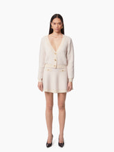 Charger l&#39;image dans la galerie, MOHAIR V-NECK CARDIGAN IN BEIGE - Nina Ricci
