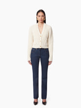 Charger l&#39;image dans la galerie, V-NECK KNIT CARDIGAN IN BEIGE - Nina Ricci
