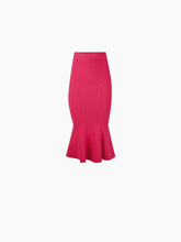 Charger l&#39;image dans la galerie, LONG MERMAID SKIRT WITH CUTLINES IN PINK - Nina Ricci
