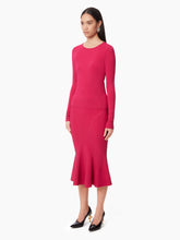 Charger l&#39;image dans la galerie, LONG MERMAID SKIRT WITH CUTLINES IN PINK - Nina Ricci
