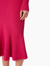 Charger l&#39;image dans la galerie, LONG MERMAID SKIRT WITH CUTLINES IN PINK - Nina Ricci
