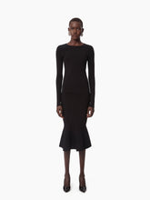 Charger l&#39;image dans la galerie, LONG MERMAID SKIRT WITH CUTLINES IN BLACK - Nina Ricci
