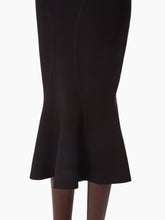 Charger l&#39;image dans la galerie, LONG MERMAID SKIRT WITH CUTLINES IN BLACK - Nina Ricci
