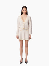 Cargar imagen en el visor de la galería, MOHAIR MINI FLARED SKIRT IN BEIGE - Nina Ricci
