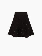 Charger l&#39;image dans la galerie, MOHAIR MINI FLARED SKIRT IN BLACK - Nina Ricci
