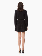 Charger l&#39;image dans la galerie, MOHAIR MINI FLARED SKIRT IN BLACK - Nina Ricci
