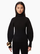 Charger l&#39;image dans la galerie, COCOON SLEEVE TURTLENECK SWEATER IN BLACK - Nina Ricci
