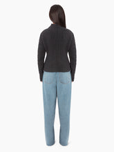 Charger l&#39;image dans la galerie, TURTLENECK SWEATER IN TWISTED WOOL IN GREY - Nina Ricci
