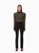 Charger l&#39;image dans la galerie, HOUNDSTOOTH JACQUARD SWEATER IN BLACK - Nina Ricci
