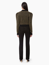 Charger l&#39;image dans la galerie, HOUNDSTOOTH JACQUARD SWEATER IN BLACK - Nina Ricci
