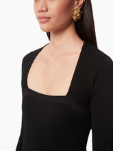 Cargar imagen en el visor de la galería, MERMAID DRESS IN WOOL BLEND IN BLACK - Nina Ricci
