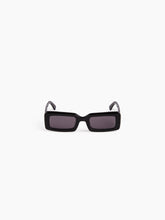 Load image into Gallery viewer, Waves rectangular shiny black Sunglasses
