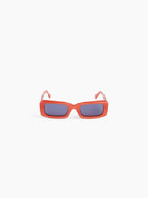 Load image into Gallery viewer, Waves rectangular shiny red Sunglasses
