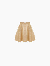 Charger l&#39;image dans la galerie, Mini flared skirt with pockets in gold - Nina Ricci
