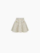 Load image into Gallery viewer, Mini tweed flared skirt in light beige - Nina Ricci
