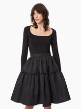 Load image into Gallery viewer, Midi Babydoll Taffeta Skirt In Black - Nina Ricci
