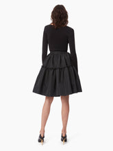 Load image into Gallery viewer, Midi Babydoll Taffeta Skirt In Black - Nina Ricci
