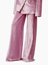 Charger l&#39;image dans la galerie, Velvet Palazzo Pants In Pink - Nina Ricci
