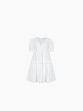 Charger l&#39;image dans la galerie, Poplin babydoll dress in white - Nina Ricci
