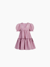 Charger l&#39;image dans la galerie, Taffeta babydoll dress in dark pink - Nina Ricci
