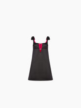 Charger l&#39;image dans la galerie, Satin mini a-line dress in black - Nina Ricci
