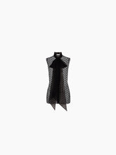 Charger l&#39;image dans la galerie, Polka dot sleeveless shirt in black - Nina Ricci
