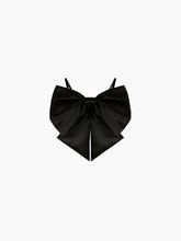 Charger l&#39;image dans la galerie, Satin bow bralette in black - Nina Ricci
