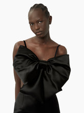 Charger l&#39;image dans la galerie, Satin bow bralette in black - Nina Ricci
