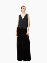 Charger l&#39;image dans la galerie, Draped Open-Back Vest In Black - Nina Ricci
