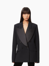 Charger l&#39;image dans la galerie, Oversized double-breasted blazer in black - Nina Ricci
