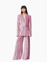 Load image into Gallery viewer, Velvet Palazzo Pants In Pink - Nina Ricci
